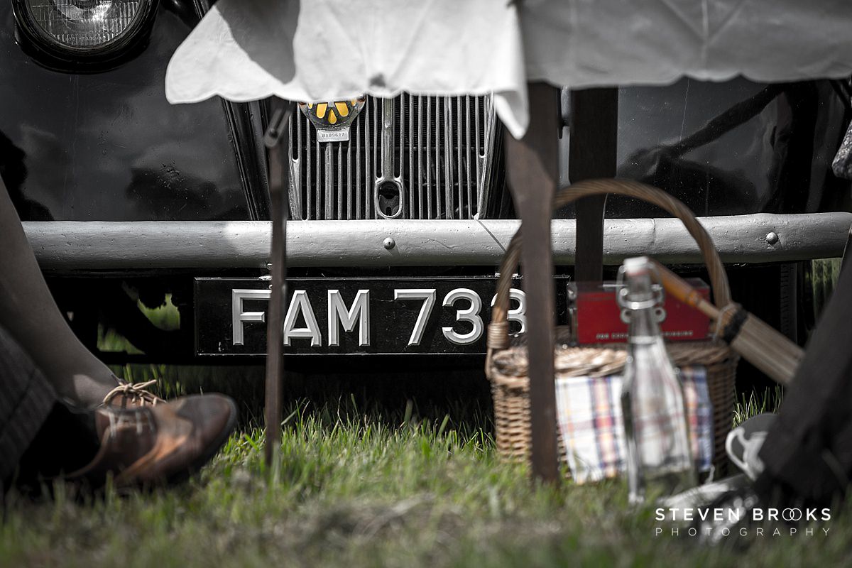 Britain Does Vintage Stody Lodge Norfolk photographer steven brooks photographs Britain Does Vintage at Stody Lodge vintage number plate on car