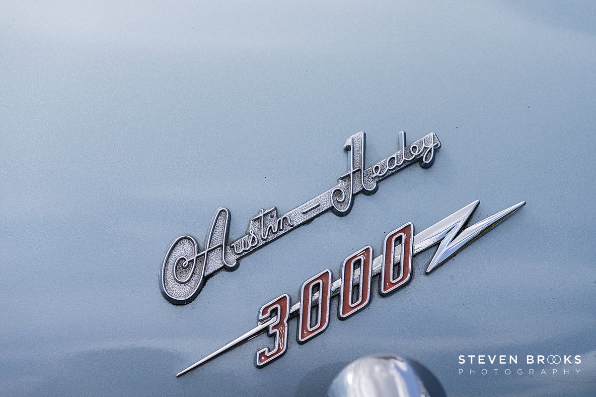 Britain Does Vintage Stody Lodge Norfolk photographer steven brooks photographs a close up of a vintage car badge at Britain Does Vintage at Stody Lodge