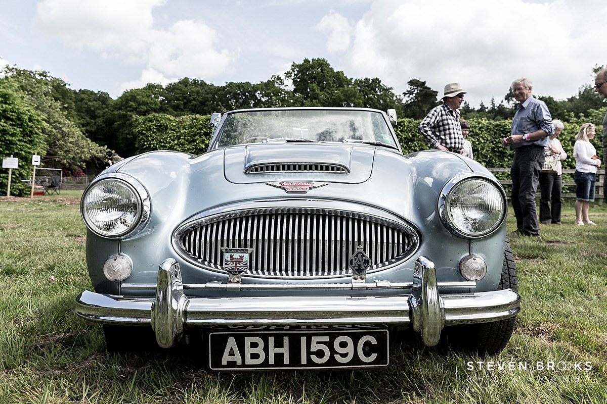 Britain Does Vintage Stody Lodge Norfolk photographer steven brooks photographs a vintage Austin Healey at Britain Does Vintage at Stody Lodge