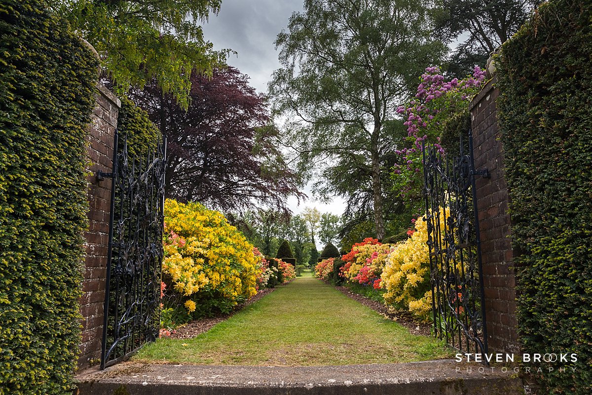 Britain Does Vintage Stody Lodge Norfolk photographer steven brooks photographs garden gates on the Stody Lodge estate in Norfolk